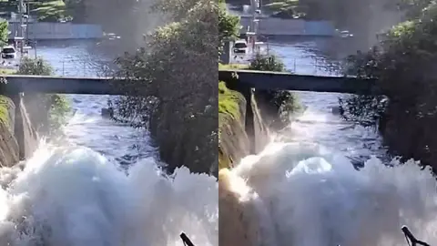 La presión del agua hacía parecer que aquello era un río/RRSS