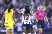 Jugadoras de Rayadas de Monterrey en celebración en la Final de ida contra América en el Clausura 2026 de la Liga MX Femenil | IMAGO 7