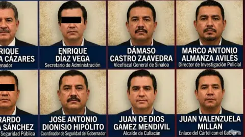 Estados Unidos publicó una lista de 10 funcionarios de Sinaloa ligados supuestamente al crimen organizado / Especial