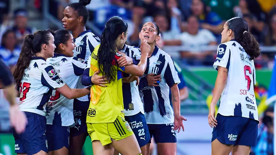 Jugadoras de Rayadas y América en conato de bronca en la Final de la Liga MX Femenil | MEXSPORT