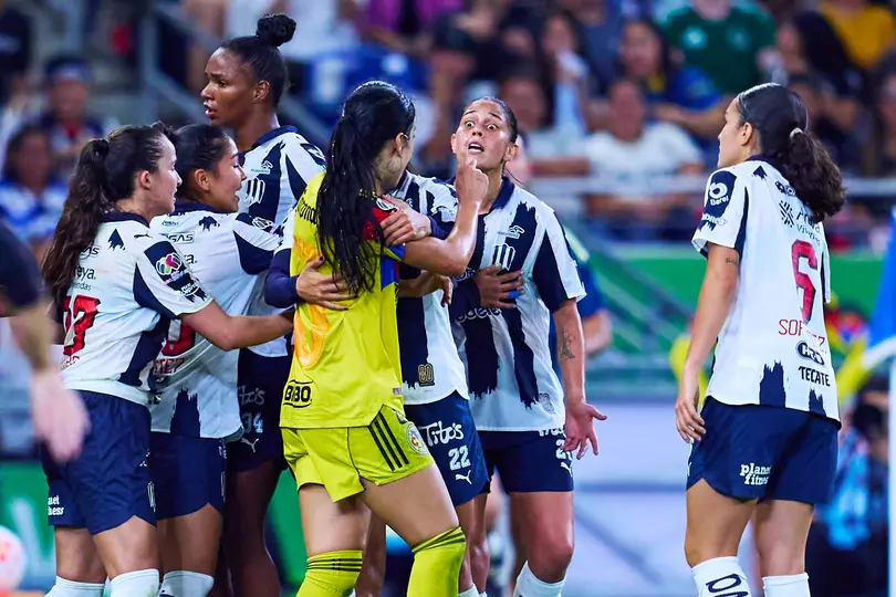 Jugadoras de Rayadas y América en conato de bronca en la Final de la Liga MX Femenil | MEXSPORT