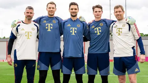Manuel Neuer y los porteros del Bayern Múnich | x:@FCBayernEN
