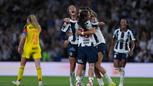 Jugadoras de Rayadas en celebración ante América en la Final de ida de la Liga MX Femenil | IMAGO 7