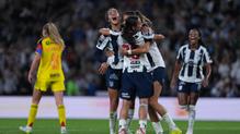 Jugadoras de Rayadas en celebración ante América en la Final de ida de la Liga MX Femenil | IMAGO 7