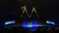 Panorámica del Estadio BBVA en la presentación de marca del Mundial 2026 | MEXSPORT