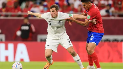 Chris Wood con la Selección de Nueva Zelanda | AP