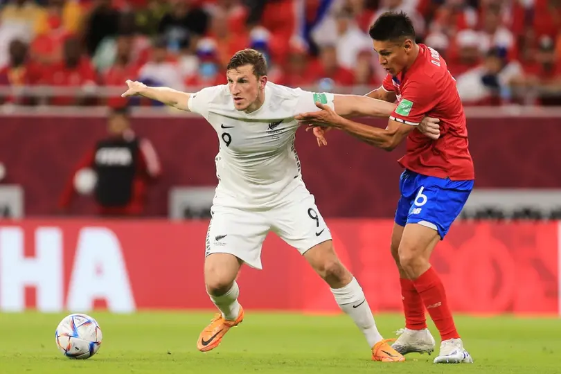 Chris Wood con la Selección de Nueva Zelanda | AP