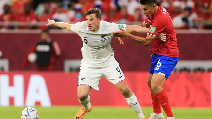 Chris Wood con la Selección de Nueva Zelanda | AP