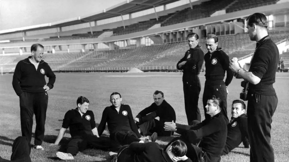 La selección de Alemania en 1958 | AFP