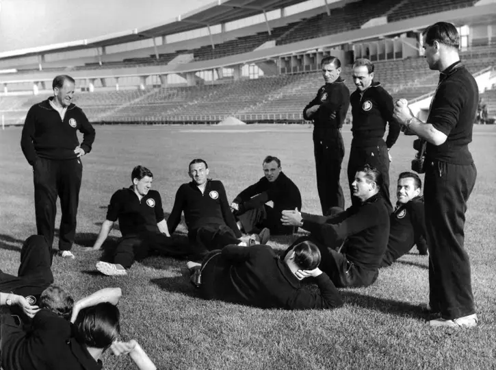 La selección de Alemania en 1958 | AFP