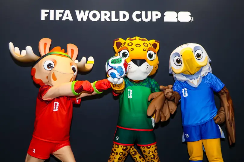 Mascotas del Mundial 2026 en el Estadio BBVA | MEXSPORT