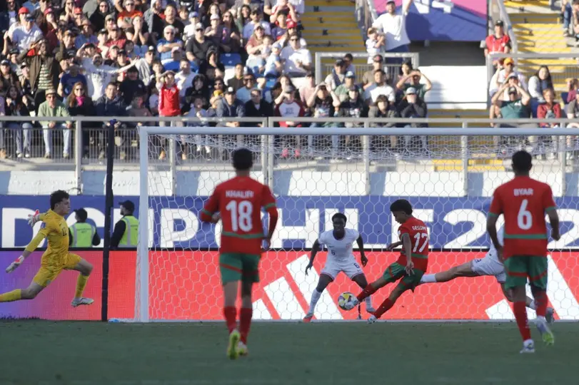 Yassine Gessime en el Mundial Sub 20 con Marruecos | AFP