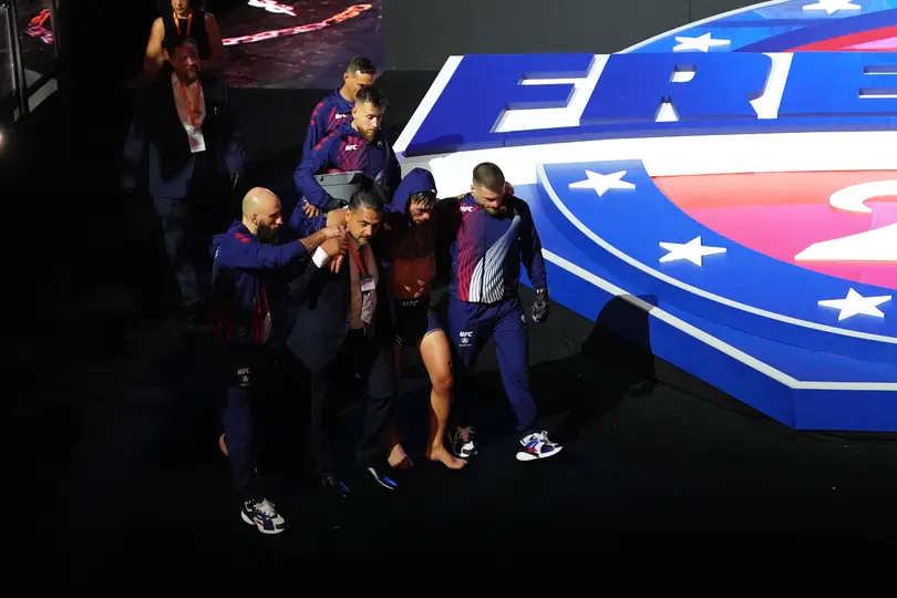 Ilia Topuria saliendo de la Casa Blanca l AP