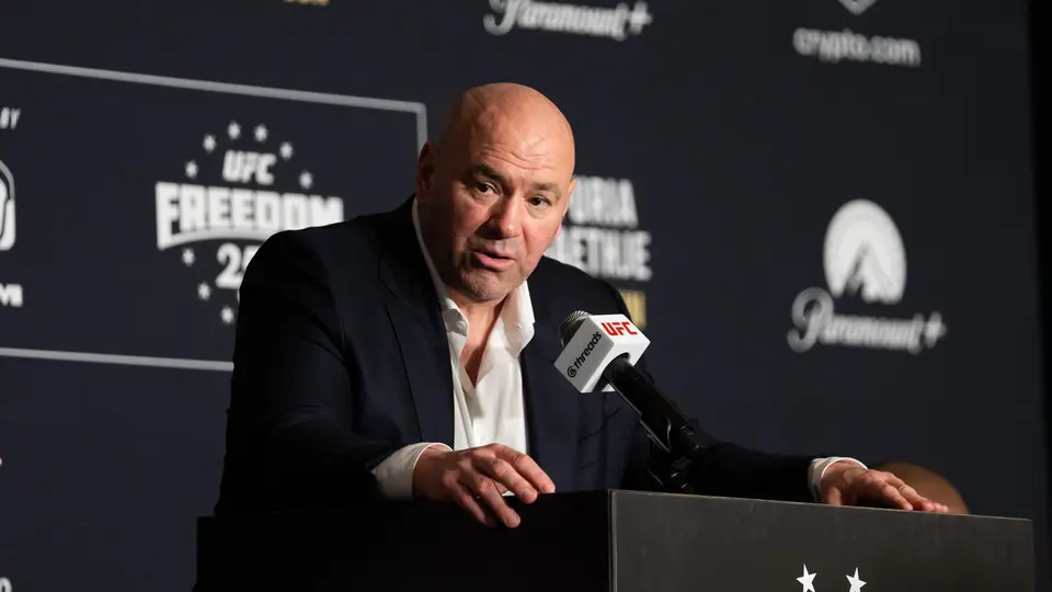 Dana White en conferencia de prensa tras evento en la Casa Blanca l AP