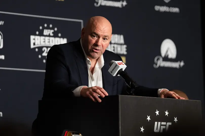 Dana White en conferencia de prensa tras evento en la Casa Blanca l AP