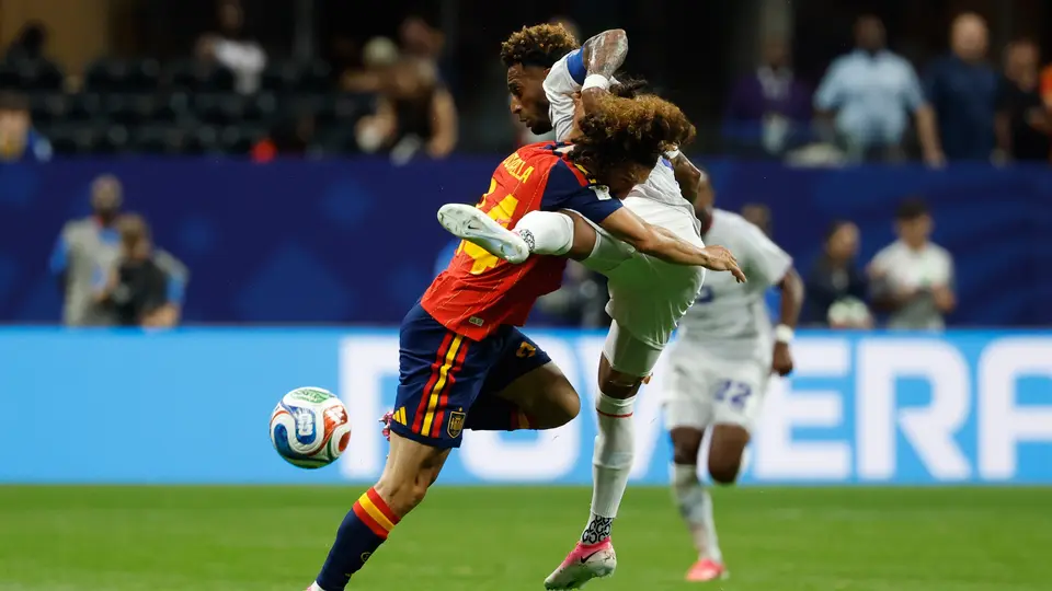 Ryan Mendes en el partido de Cabo Verde contra España en el Mundial 2026 | AP