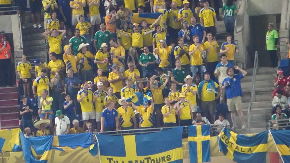 Seguidores de Suecia en el partido de Mundial ante Túnez| CARLOS PONCE