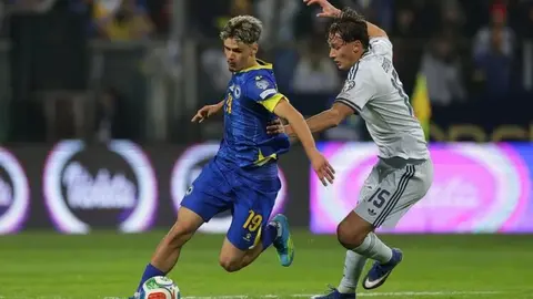 Kerim Alajbegovic en un juego con Serbia | Especial