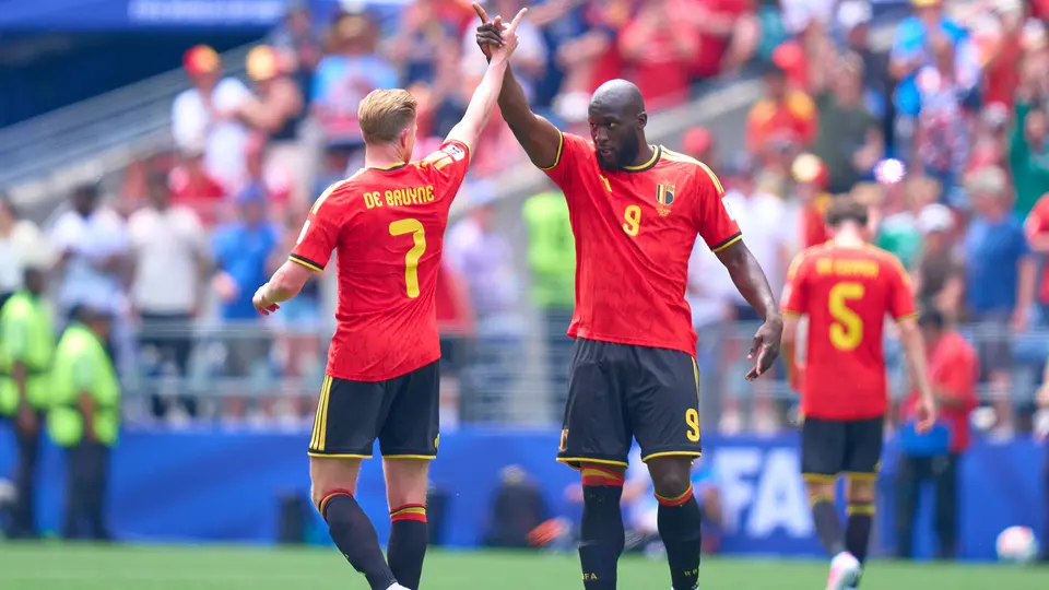 Festejo de Kevin De Bruyne y Lukaku | MexSport