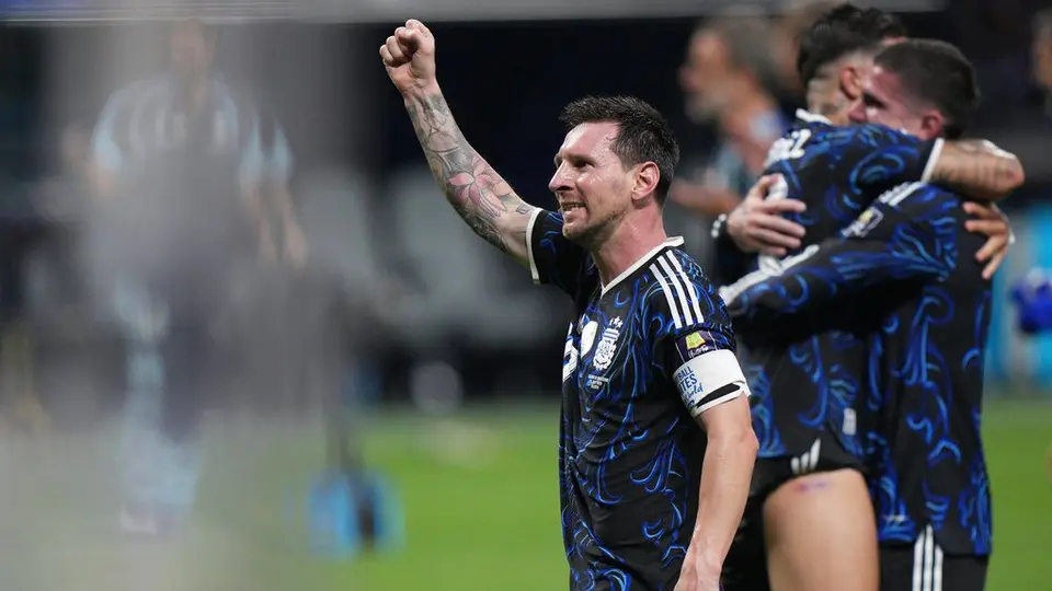 Messi en el partido de Argentina contra Inglaterra | AP