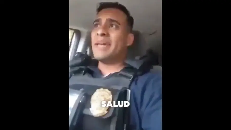 El policía grabó un video antes de quietarse la vida saltando desde un puente / Especial