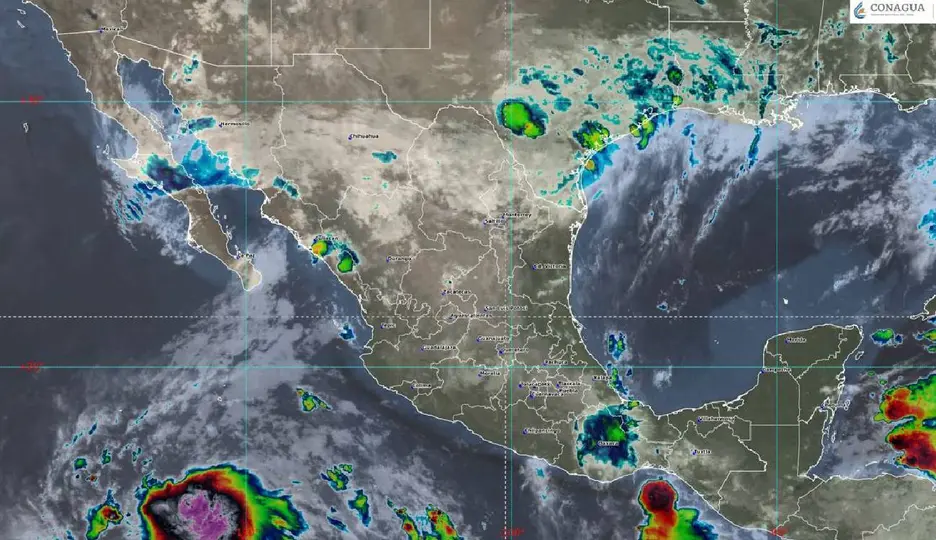 Condiciones del estado del tiempo de este miércoles 15 de julio / @CONAGUA