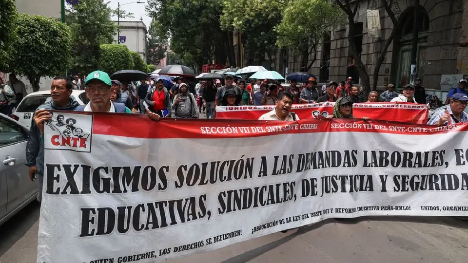 La Sección 9 de la CNTE convoca a una nueva marcha para este jueves / Redes Sociales