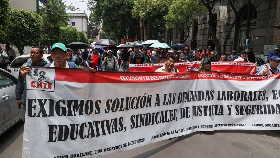 La Sección 9 de la CNTE convoca a una nueva marcha para este jueves / Redes Sociales