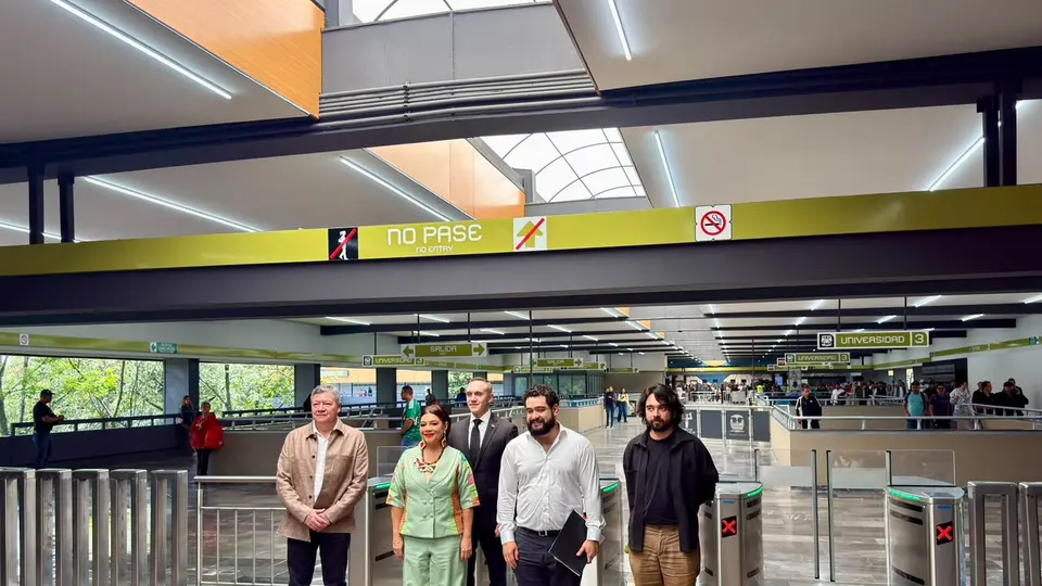 Durante 2026 no habrá cierre de estaciones ni suspensión del servicio en la Línea 3, aseguró Clara Brugada./ Georgina Sánchez