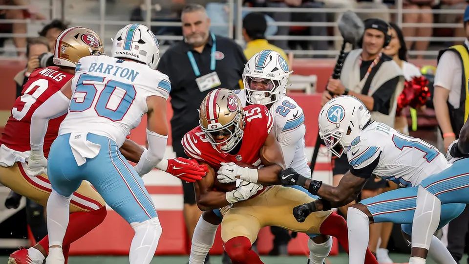 De'Zhaun Stribling, jugador de los San Francisco 49res | AP