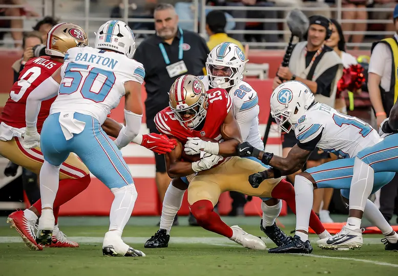 De'Zhaun Stribling, jugador de los San Francisco 49res | AP