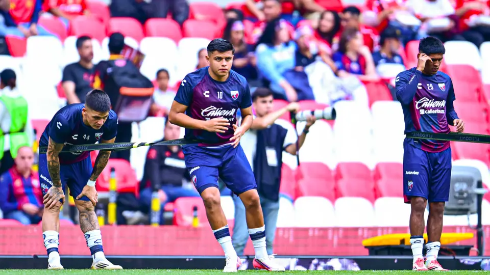 Atlante calentando para enfrentar a Toluca | MEXSPORT