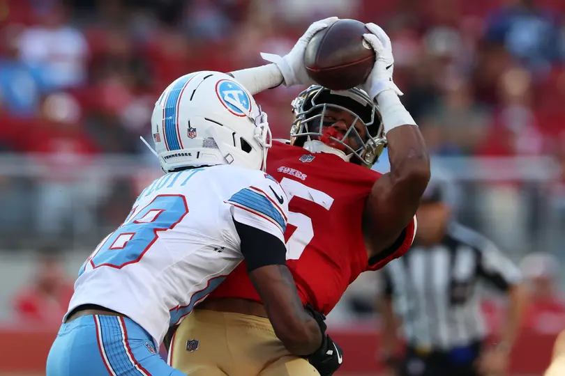 De'Zhaun Stribling, jugador de los San Francisco 49res | AP