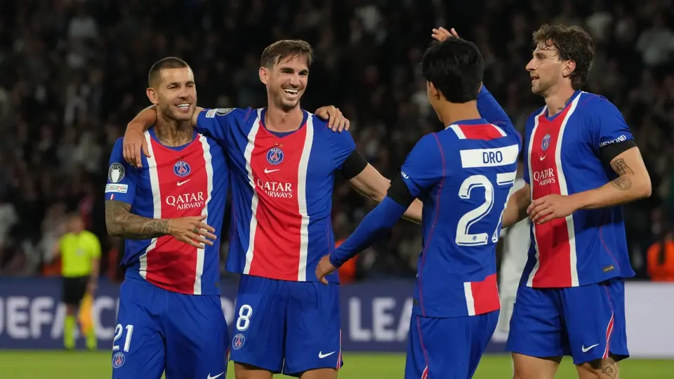 Fabián Ruiz en celebración con PSG | AP