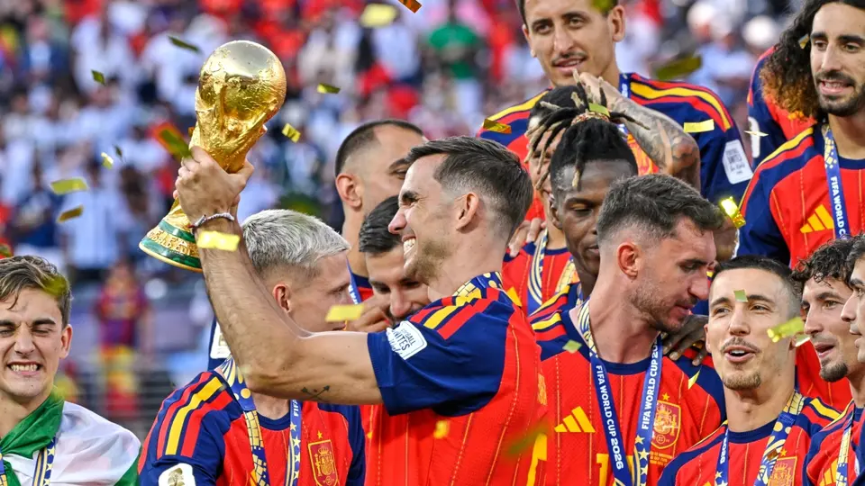 Fabián Ruiz en celebración con España en la Copa del Mundo 2026 | MEXSPORT