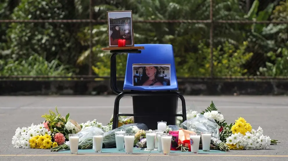 Estudiantes y profesores de la UAEM rindieron homenaje a Claudia Tacoronte./Margarito Perez Retana