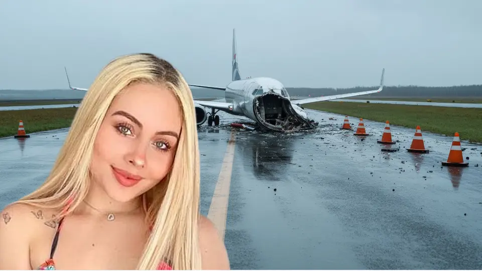 Maya Nazor rompe en llanto tras falla en motor de avión durante pleno vuelo