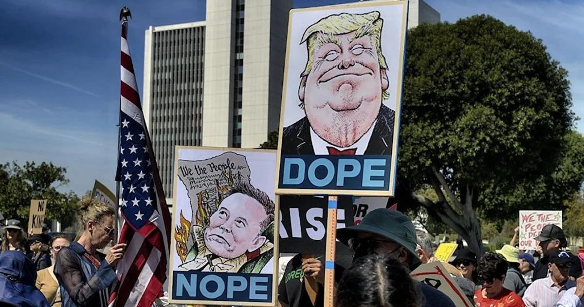 Miles de personas protestan contra Donald Trump y Elon Musk en todo ...