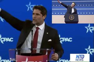 Eduardo Verástegui ahora hace el saludo nazi como lo hizo Elon Musk