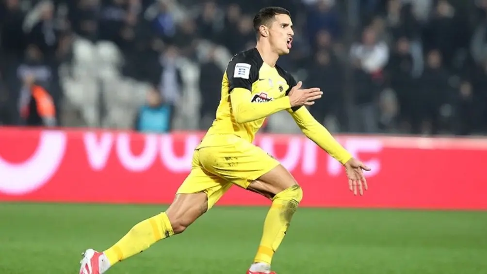 Erik Lamela marcó doblete | IG: aekfc_official
