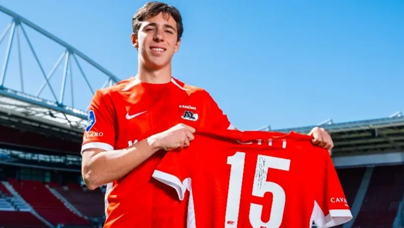 Mateo Chávez es presentado oficialmente como nuevo jugador de AZ Alkmaar