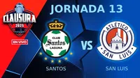 Santos vs Atlético San Luis EN VIVO Liga MX Clausura 2025 Jornada 13
