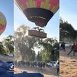 VIDEO: Globo aerostático pierde el control y aterriza de emergencia en Teotihuacán