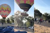 VIDEO: Globo aerostático pierde el control y aterriza de emergencia en Teotihuacán