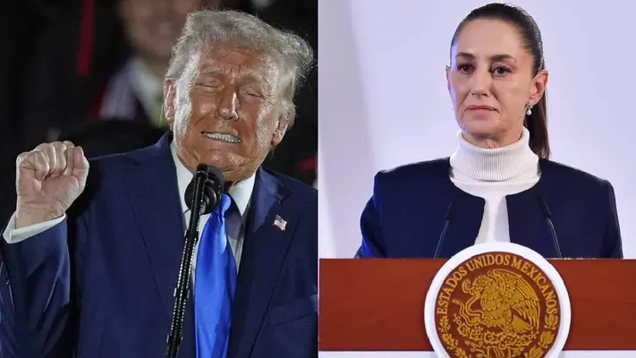 Trump critica a Sheinbaum: “Le tiene miedo a los cárteles”
