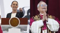 Claudia Sheinbaum y la Iglesia mexicana felicitan al Papa León XIV por su elección