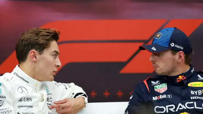 Russell no se intimida con Verstappen: "No estoy amigo para ser el mejor amigo de un campeón"