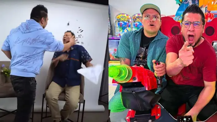 VIDEO: Fedelobo golpea a Luisito Rey con botella de vidrio