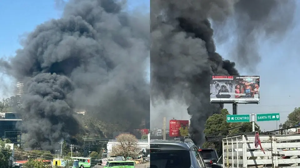 VIDEO: Fuerte incendio afecta la zona de Santa Fe