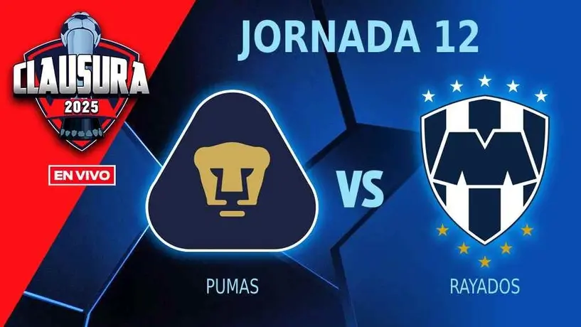 Pumas vs Monterrey EN VIVO Liga MX Clausura 2025 Jornada 12